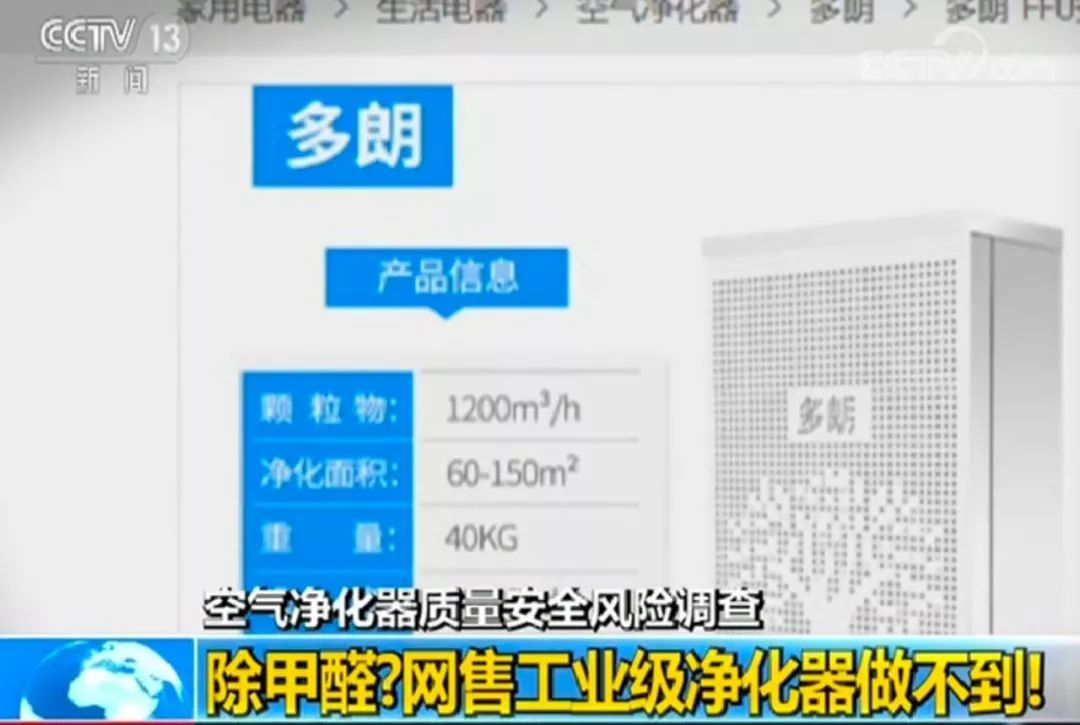 工业级“网红”空气净化器好用吗？抽检13批次产品无一合格！